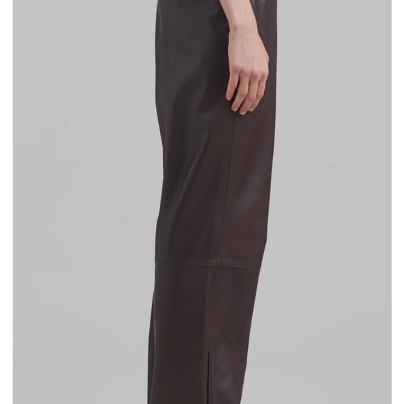 The Frankie Shop Kevin Leather Pants, Brown, NWT, Medium - Picture 3 of 16